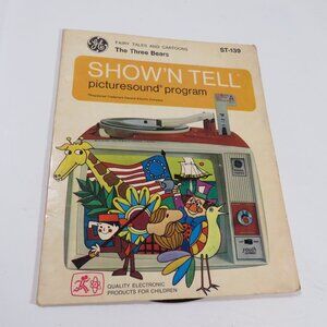 GE SHOW’N TELL PICTURESOUND PROGRAM LP Vinyl Record and slides The Three Bears
